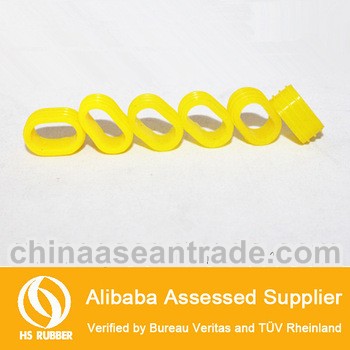 yellow colorful flat wide silicone rubber band