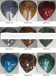 Glass mosaic necklace display