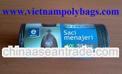 HDPE garbage bag on roll made in 