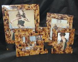 photo frame from seashell