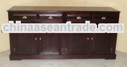 Solid Teak Wood Buffet Teak Minimalist Cabinet Teak Minimalist Side Board Teak Wood Home Furniture T