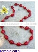 Temple coral necklace