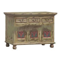 Painted Buffet with 3 Doors and 3 Drawers