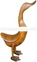 WOOD BIRD ANIMAL STATUE 29