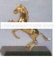 horses with brass material