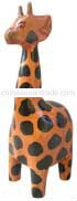WOOD GIRRAFE ANIMAL STATUE 12