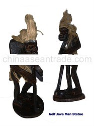 Golf Java Man Statue