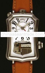 Boegli Swiss Musical Watch "baroque" With Stainless Case