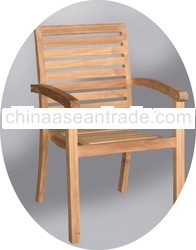 stacking armchair - Teak garden furniture and teak outdoor furniture