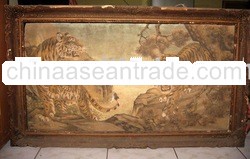 2 tiger - oul in canvas