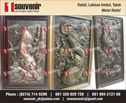 SELL METAL RELIEF, CALLIGRAHY, FROM BRASS, COPPER, RELIEF LOGAM, crafts