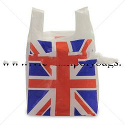 Vest carrier poly plastic bag made in 