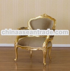 Gilt Furniture - Gold Gilt Chair with Silk