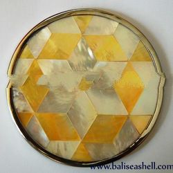 mosaic shell work art crafts inlay glassware