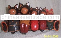 wooden gift set with animal theme