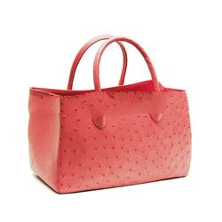 Genuine Ostrich Skin Handbag