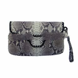 Python Skin Clutch Bag