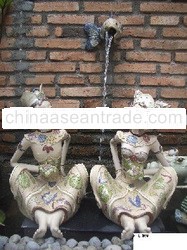 Ceramic Garden Bali Bride Groom Statue