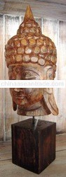 Bouddha head on stand