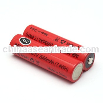 18650 2000mah 3.7V high quality aw battery manufacturer