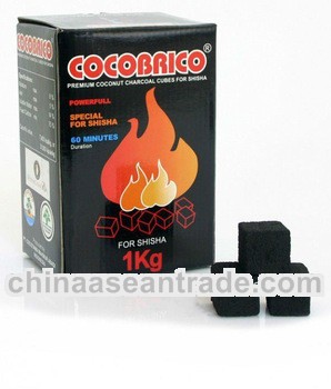 1kg Hookah cube charcoal 2.5*2.5*2.5cm