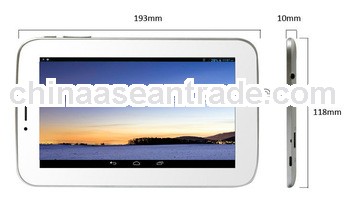 7" sim card tablet pc android4.1 Support calling,two cameras