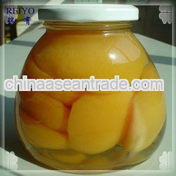 Canned peach in halves 820g China 2013 yellow peach