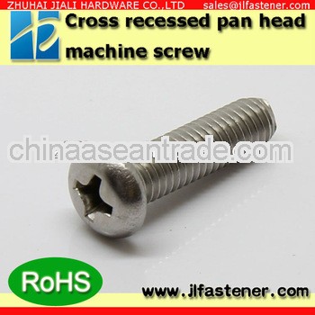 DIN7985 M2*35 stainless steel slotted pan head flat end screws