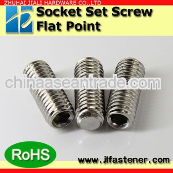 DIN 913 SS316 all kinds of flat point socket headless screw