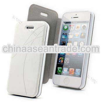 European PU leather voltage wallet phone case cover for iPhone 5