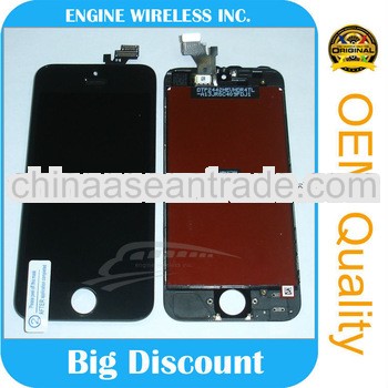 For apple iphone wholesale for iPhone 5 screen assembly full original with oleophobic coating
