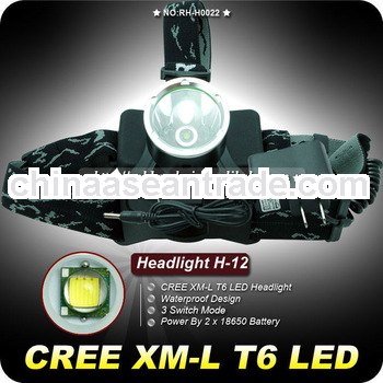 Goldrunhui RH-H0022 LED Headlamp Outdoor 2*18650 Battery