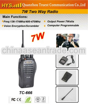 Good Performance 7W handheld walkie talkie TC-666