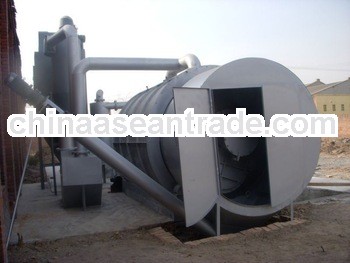 High technology designed Automatic slagging JZC waste tire pyrolysis fuel oil equipment