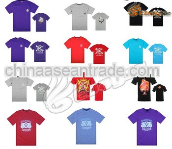 Novelty emboridered cotton t shirts for compressing