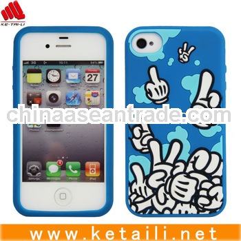 Silicone Protective Case For Mobile Accessories For Iphone 4
