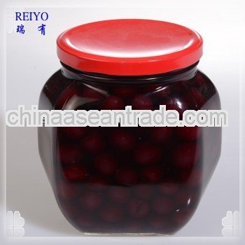 canned black cherry HACCP 2103 Preserved 580g cheap with stem