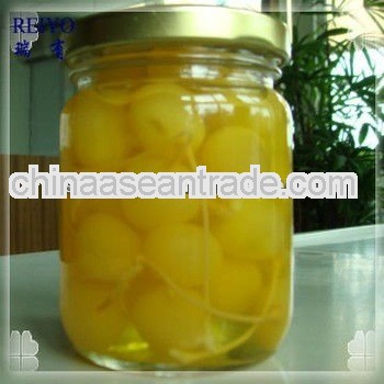 canned green cherry HACCP fruit 2103 Preserved 2500g cheap with stem