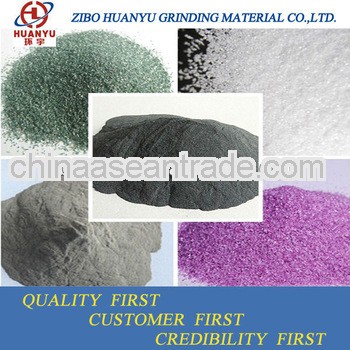 silicon carbide abrasive and fused alumina abrasive