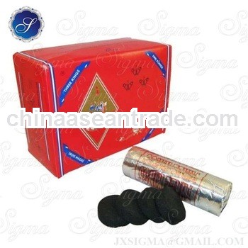 square box round tablet hookah charcoal